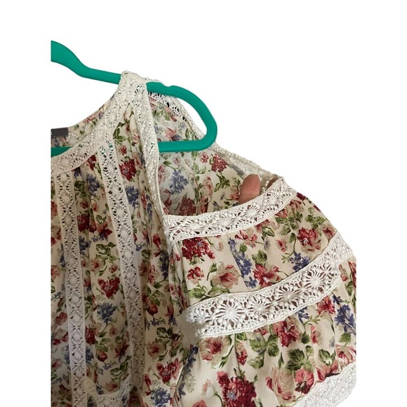 Blue Tassel by Anthropologie Maylou Open-Shoulder Blouse Size XS Multicolor - Picture 4 of 10